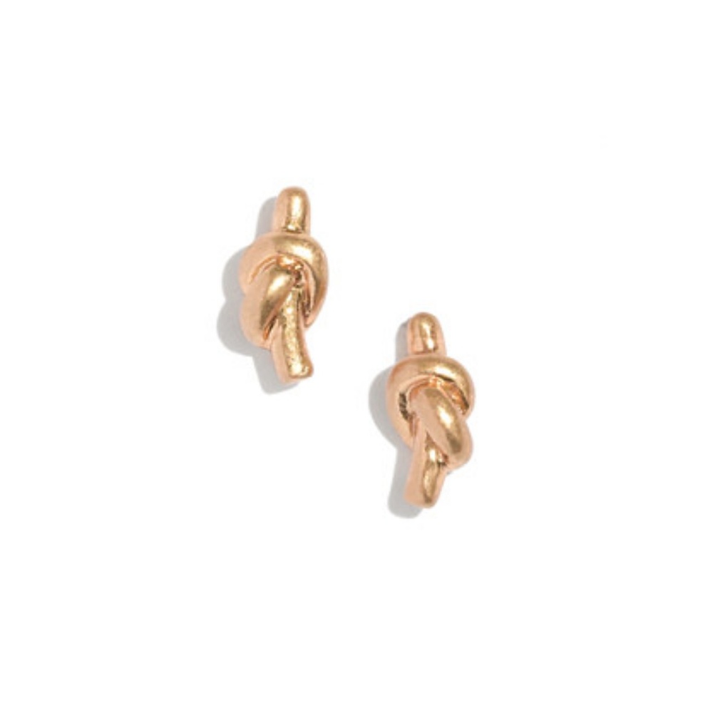 New Madewell knotshine studs earrings